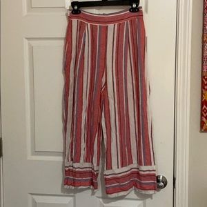 Forever 21 wide leg cropped pants